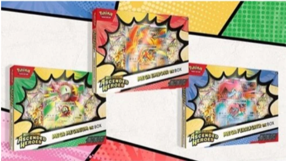Mega Evolution Ascended Heroes Mega Meganium ex/Mega Emboar ex/Mega Feraligatr ex Box