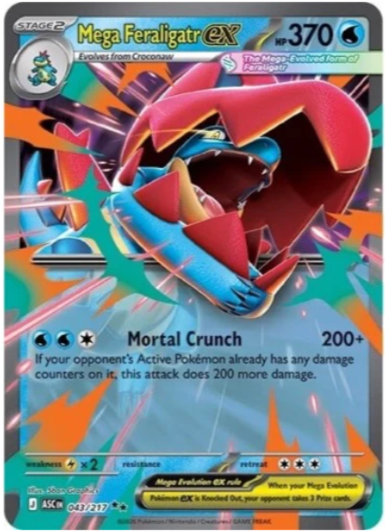 Mega Evolution Ascended Heroes Mega Meganium ex/Mega Emboar ex/Mega Feraligatr ex Box